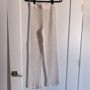 Abercrombie & Fitch Cream Knit Pants